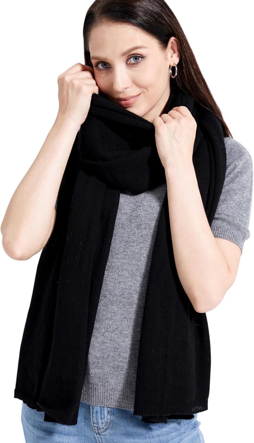 Soft Cashmere Blend Wrap Chic Scarf Stole for Women Wayfarer Travel Extra Large 87"x28" - Colors B