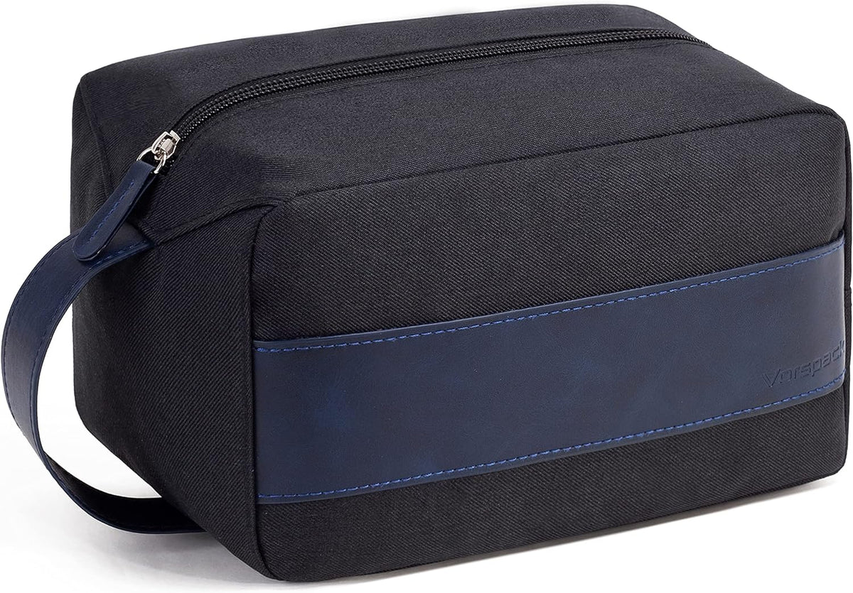 Vorspack Toiletry Bag for Men - Water Resistant Travel Bag for Toiletries, Accessories, Travel Essentials, Gifts - Black
