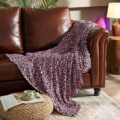 BEDELITE Fleece Blanket Black Throw Blankets for Couch & Bed, Luxury Plush Cozy Fuzzy Blanket 50x60 inches, Super Soft Warm Lightweight Throw Blanket for Travel Camping - Colors B