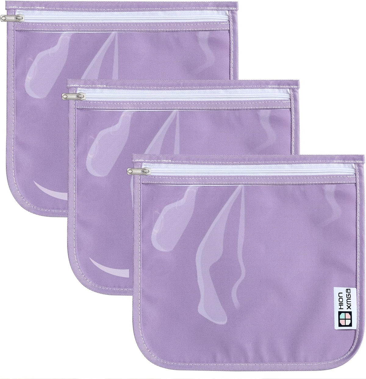 HIONXMGA TSA Approved Toiletry Bag, Set of 3 Clear Travel Toiletry Bag Quart Size Zipper Travel Pouch, Waterproof Makeup Cosmetic Bag for Women Men Kids Toiletries Carry on, Cacti A