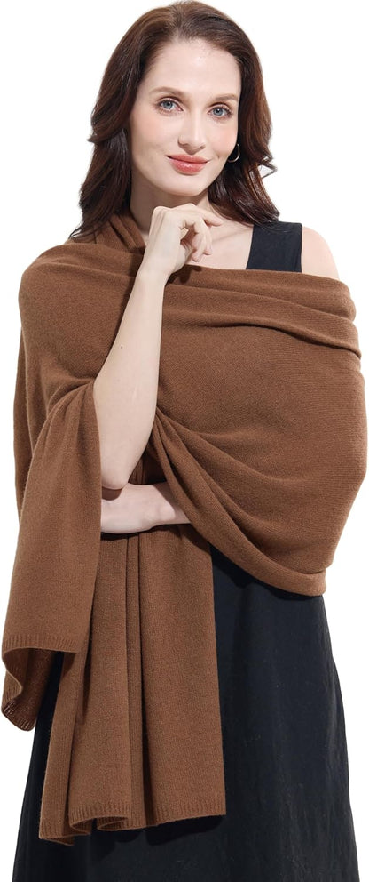 Soft Cashmere Blend Wrap Chic Scarf Stole for Women Wayfarer Travel Extra Large 87"x28" - Colors A