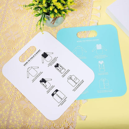2Pcs Shirt Folder Boards, Plastic Clothes Folding Boards T Shirt Organizer Clothes Sweaters Folding Tools for Home, Travel, Retail Stores (Adults Size)