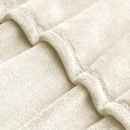 Fleece Blanket Soft Plush Throw for Couch Black 50"x60" - Colors A