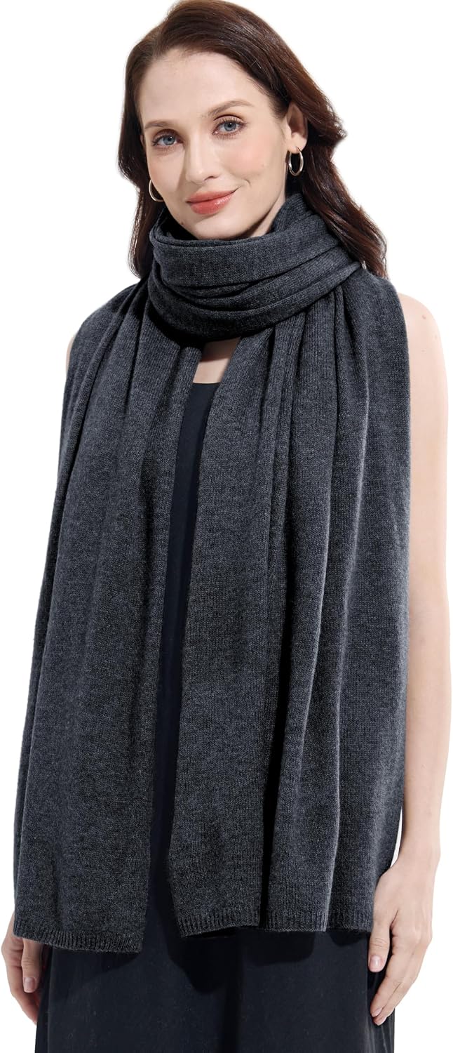Soft Cashmere Blend Wrap Chic Scarf Stole for Women Wayfarer Travel Extra Large 87"x28" - Colors A