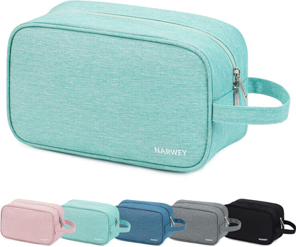 Narwey Travel Toiletry Bag for Women Traveling Dopp Kit Men Travel Bag for Toiletries Cosmetic Bag Makeup Bag Medicine Bag for Traveling (Black)
