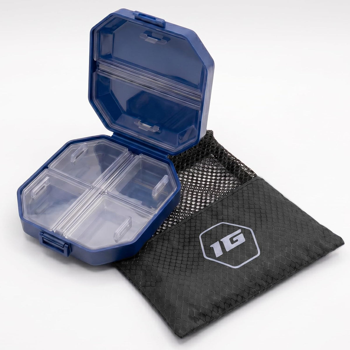 6-Compartment Travel Pill Organizer – Portable Daily Vitamin & Medicine Case, Compact & Durable Pill Box for Pocket, Purse, or Travel