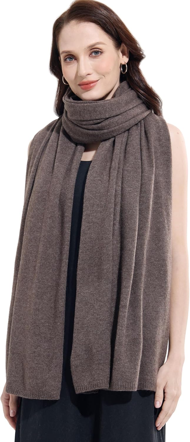 Soft Cashmere Blend Wrap Chic Scarf Stole for Women Wayfarer Travel Extra Large 87"x28" - Colors B