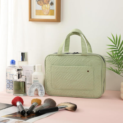 Ms. Pen- Travel Toiletry Bag Organizers, Green, Makeup Travel Bag for Toiletries with Hanging Hook, Water-Resistant