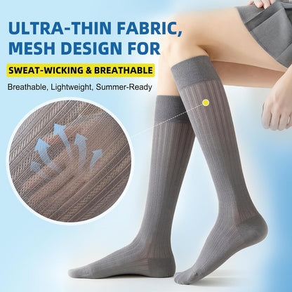 4 Pairs Compression Socks for Women Circulation-Best Support for Nurses,Running,Athletic,Travel