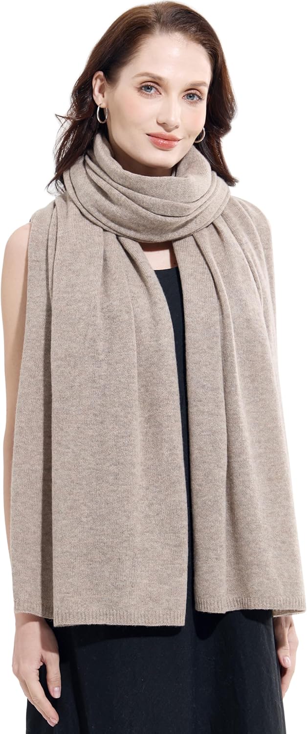 Soft Cashmere Blend Wrap Chic Scarf Stole for Women Wayfarer Travel Extra Large 87"x28" - Colors A