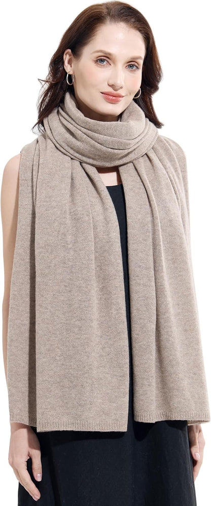 Soft Cashmere Blend Wrap Chic Scarf Stole for Women Wayfarer Travel Extra Large 87"x28" - Colors A