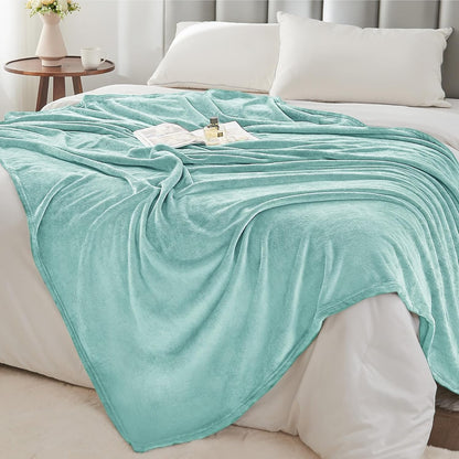 BEDELITE Fleece Blanket Black Throw Blankets for Couch & Bed, Luxury Plush Cozy Fuzzy Blanket 50x60 inches, Super Soft Warm Lightweight Throw Blanket for Travel Camping - Colors B