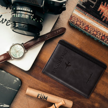Family Passport Holder for Travel Women and Men RFID Passport Holder with Card Slots Holder Passport Case Passport cover Passport Wallet Travel Essentials and Accessories