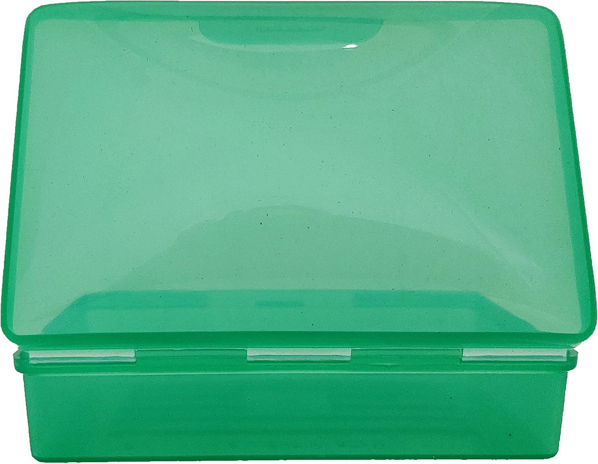 American Comb Travel Soap Box with lid - Clear White - Perfect for Traveling, Gym, or Storage. Made in The USA.