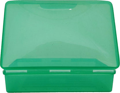 American Comb Travel Soap Box with lid - Clear White - Perfect for Traveling, Gym, or Storage. Made in The USA.