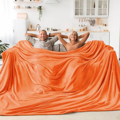 Fleece Blanket Soft Plush Throw for Couch Black 50"x60" - Colors A