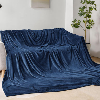 BEDELITE Fleece Blanket Black Throw Blankets for Couch & Bed, Luxury Plush Cozy Fuzzy Blanket 50x60 inches, Super Soft Warm Lightweight Throw Blanket for Travel Camping - Colors B