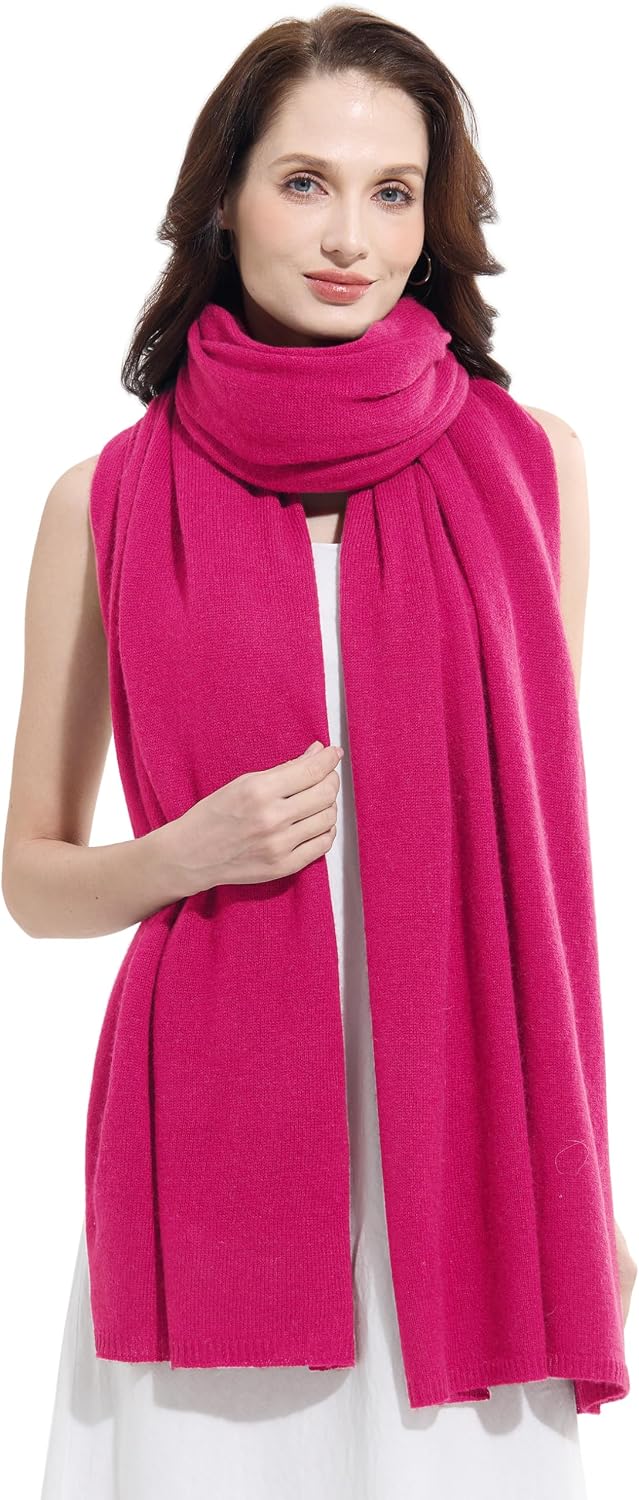 Soft Cashmere Blend Wrap Chic Scarf Stole for Women Wayfarer Travel Extra Large 87"x28" - Colors B