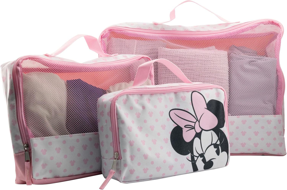 Fast Forward Bluey 3-Piece Packing Cube Set | Bluey & Bingo Travel Accessories | Luggage Organizer for Kids | Space-Saving, Durable, Easy-to-Clean Polyester Packing Cubes