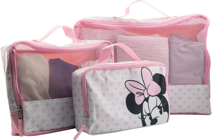 Fast Forward Bluey 3-Piece Packing Cube Set | Bluey & Bingo Travel Accessories | Luggage Organizer for Kids | Space-Saving, Durable, Easy-to-Clean Polyester Packing Cubes
