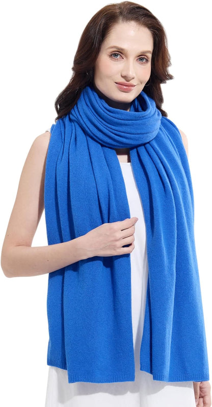 Soft Cashmere Blend Wrap Chic Scarf Stole for Women Wayfarer Travel Extra Large 87"x28" - Colors A