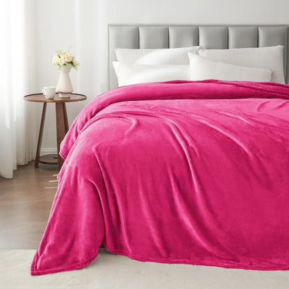 BEDELITE Fleece Blanket Black Throw Blankets for Couch & Bed, Luxury Plush Cozy Fuzzy Blanket 50x60 inches, Super Soft Warm Lightweight Throw Blanket for Travel Camping - Colors B