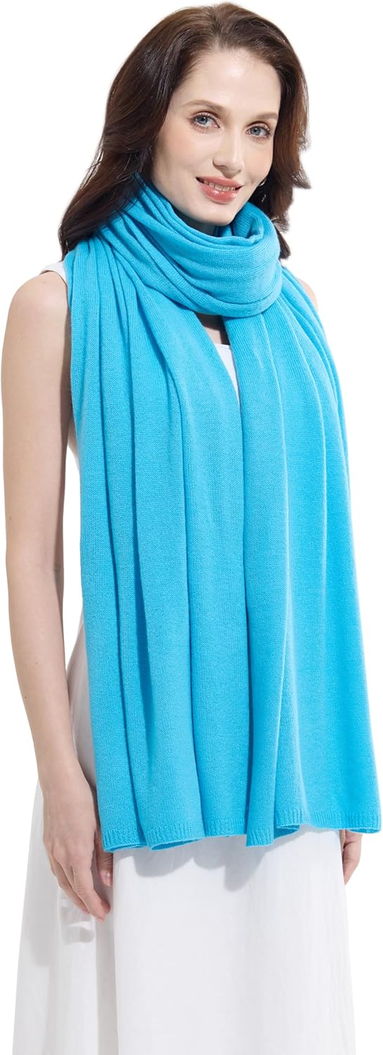 Soft Cashmere Blend Wrap Chic Scarf Stole for Women Wayfarer Travel Extra Large 87"x28" - Colors A