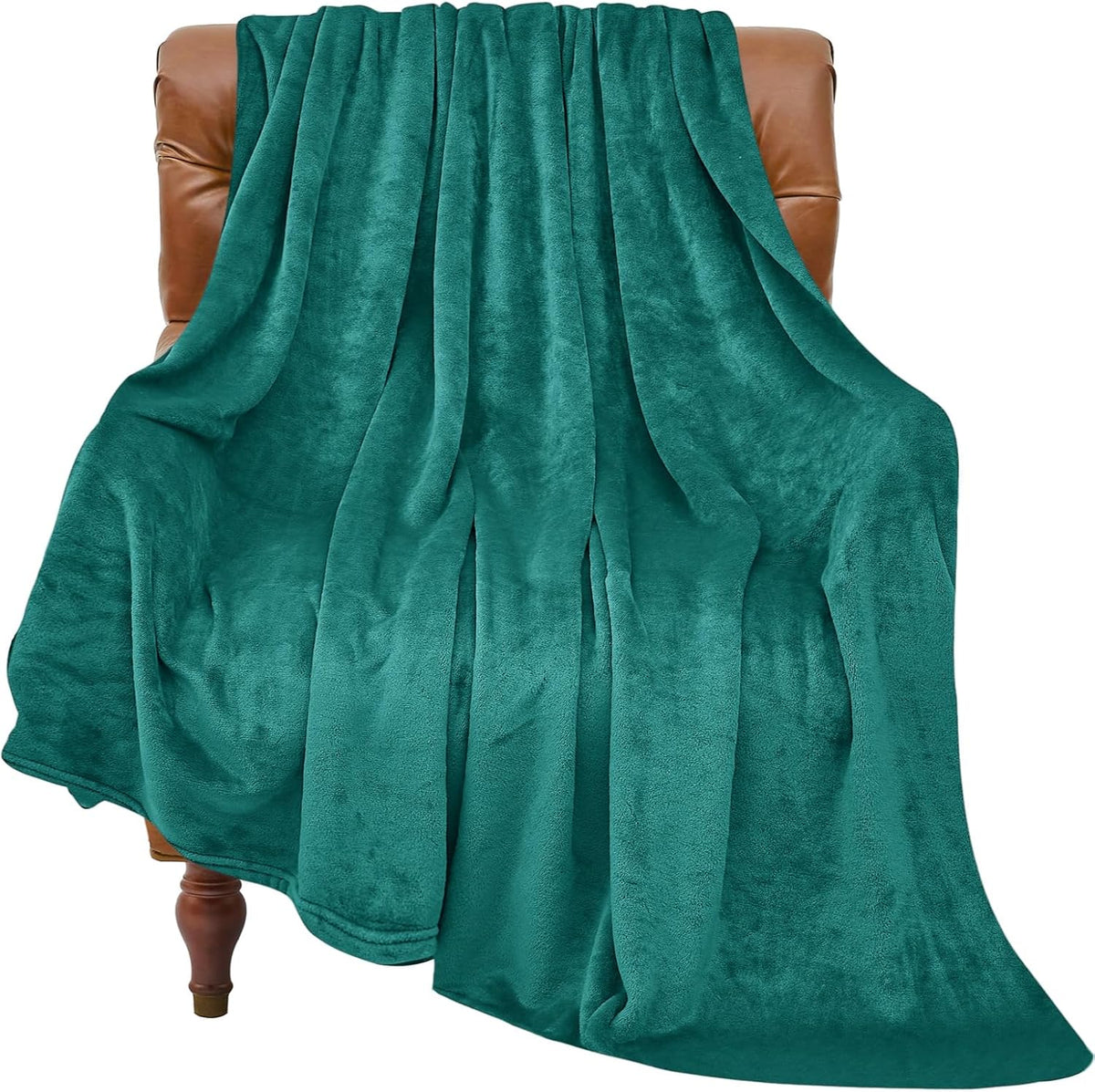 Fleece Blanket Soft Plush Throw for Couch Black 50"x60" - Colors A