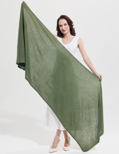 Soft Cashmere Blend Wrap Chic Scarf Stole for Women Wayfarer Travel Extra Large 87"x28" - Colors A