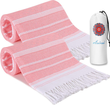 Antfuny Turkish Beach Towels Vacation Essentials Quick Dry Sand Free Oversized Bath Pool Swim Towel Extra Large XL Blanket Adult Travel Cruise Accessories Must Haves Clearance Stuff Necessities - Colors B