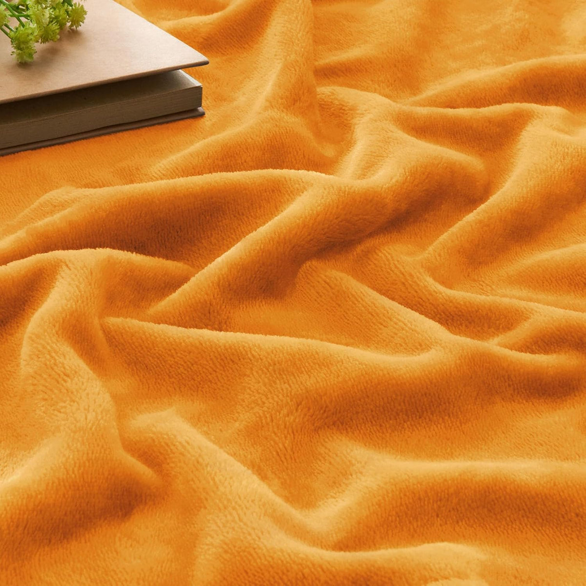 Fleece Blanket Soft Plush Throw for Couch Black 50"x60" - Colors A