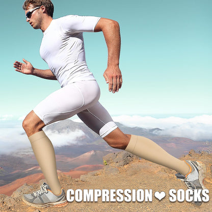 Laite Hebe 3 Pack Medical Compression Sock-Compression Sock For Women and Men Circulation -Best for Running,Nursing,Athletic Sports
