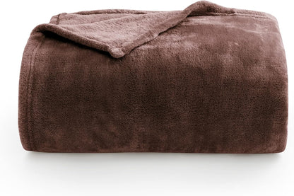 Fleece Blanket Soft Plush Throw for Couch Black 50"x60" - Colors A