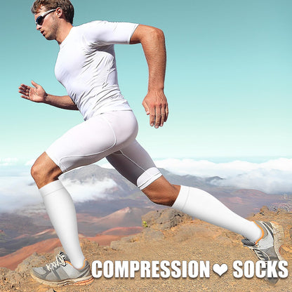 Laite Hebe 3 Pack Medical Compression Sock-Compression Sock For Women and Men Circulation -Best for Running,Nursing,Athletic Sports