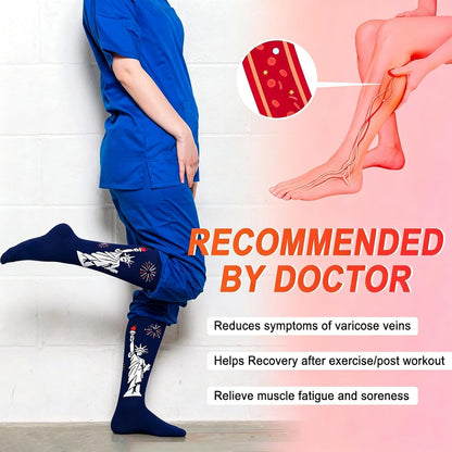 4 Pairs Compression Socks for Women Circulation-Best Support for Nurses,Running,Athletic,Travel