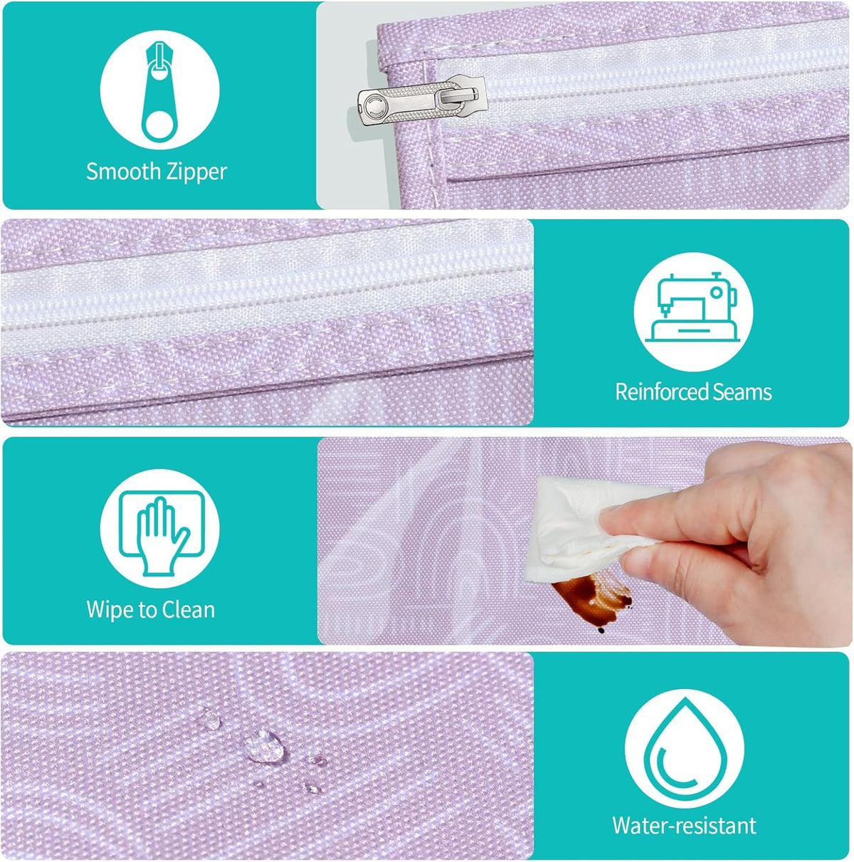 HIONXMGA TSA Approved Toiletry Bag, Set of 3 Clear Travel Toiletry Bag Quart Size Zipper Travel Pouch, Waterproof Makeup Cosmetic Bag for Women Men Kids Toiletries Carry on, Cacti A