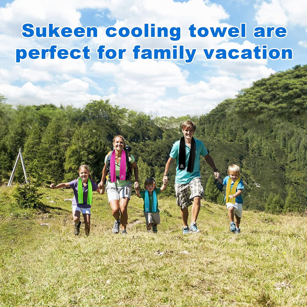 4 Pack Cooling Towels (40"x12") for Neck and Face Instant Cooling