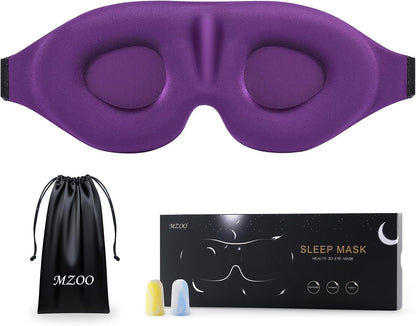 Luxury Sleep Mask for Women Men Patented Light Blocking Design