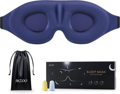 Luxury Sleep Mask for Women Men Patented Light Blocking Design