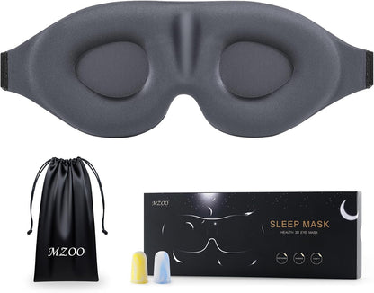 Luxury Sleep Mask for Women Men Patented Light Blocking Design