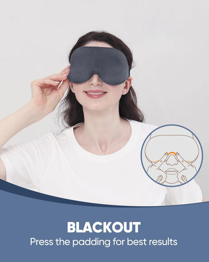 Luxury Sleep Mask for Women Men Patented Light Blocking Design