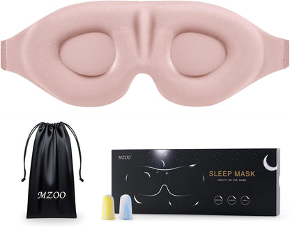 Luxury Sleep Mask for Women Men Patented Light Blocking Design