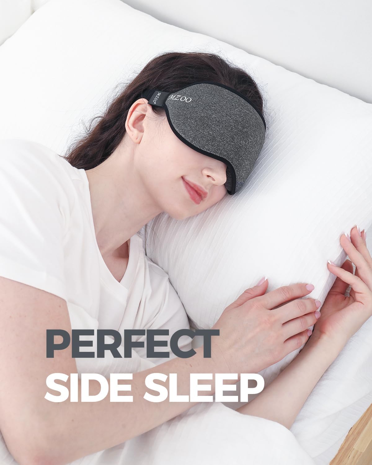 Luxury Sleep Mask for Women Men Patented Light Blocking Design