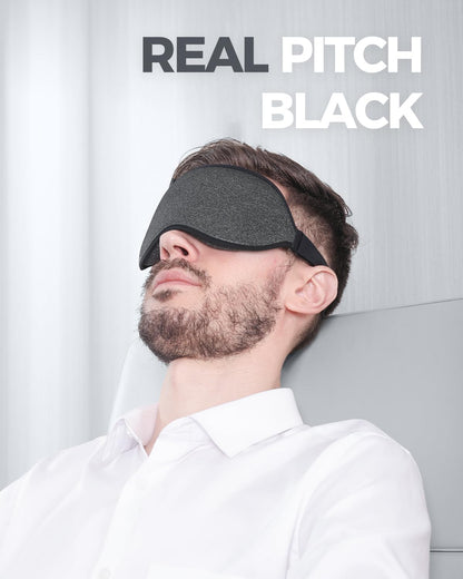 Luxury Sleep Mask for Women Men Patented Light Blocking Design