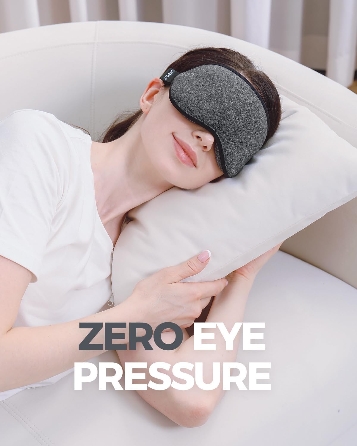 Luxury Sleep Mask for Women Men Patented Light Blocking Design
