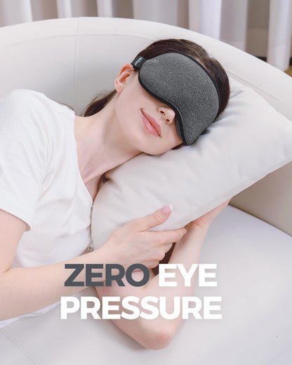 Luxury Sleep Mask for Women Men Patented Light Blocking Design