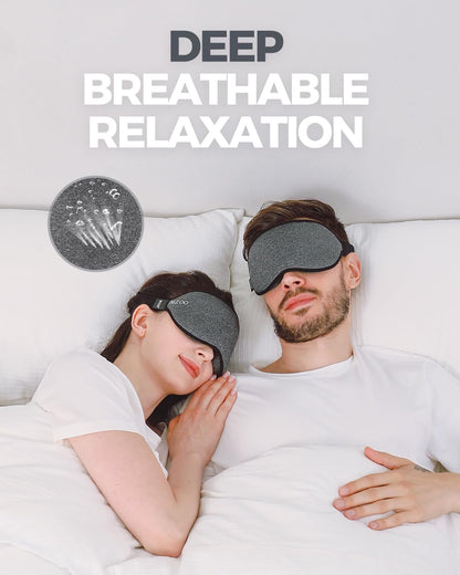 Luxury Sleep Mask for Women Men Patented Light Blocking Design