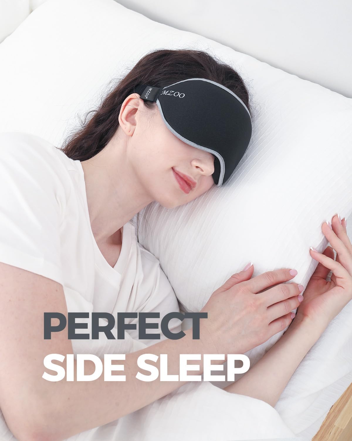 Luxury Sleep Mask for Women Men Patented Light Blocking Design
