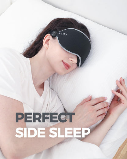 Luxury Sleep Mask for Women Men Patented Light Blocking Design