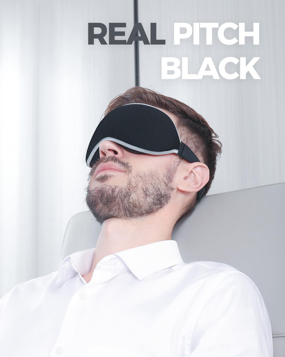 Luxury Sleep Mask for Women Men Patented Light Blocking Design